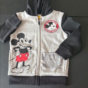 Disney Mickey Mouse Kids Hoodie - Black, Gray, and Red
